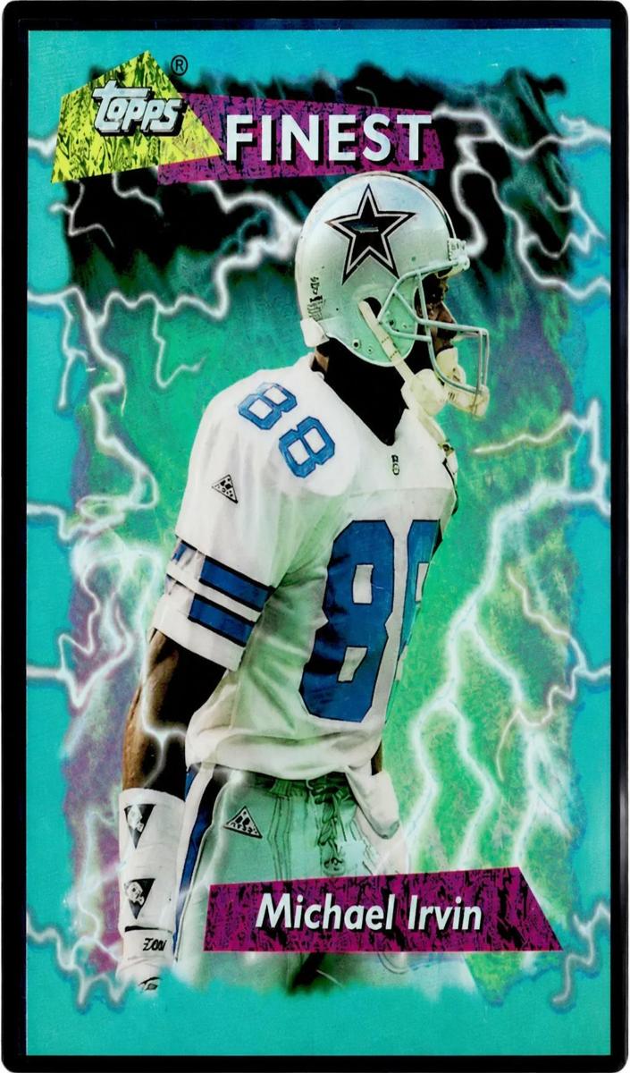 1995 Topps Finest Football Refractor Michael Irvin #272 PSA 9