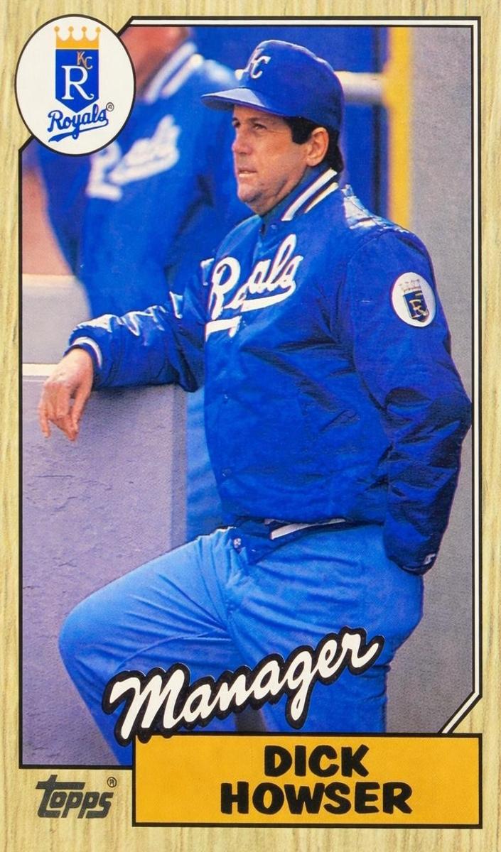 1987 Topps Baseball Dick Howser #18 PSA 9