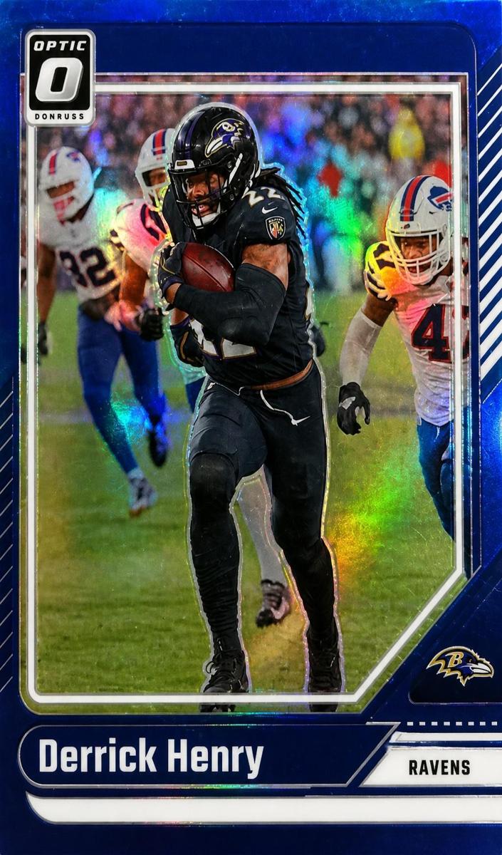 2024 Donruss Optic Football Blue Derrick Henry #14 PSA 9