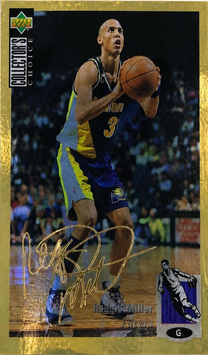 1994 Upper Deck Collector's Choice Basketball Gold Signature Reggie Miller #31