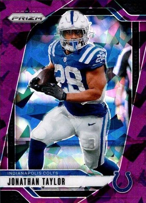 2024 Panini Prizm Football Purple Ice Jonathan Taylor #121 PSA 9