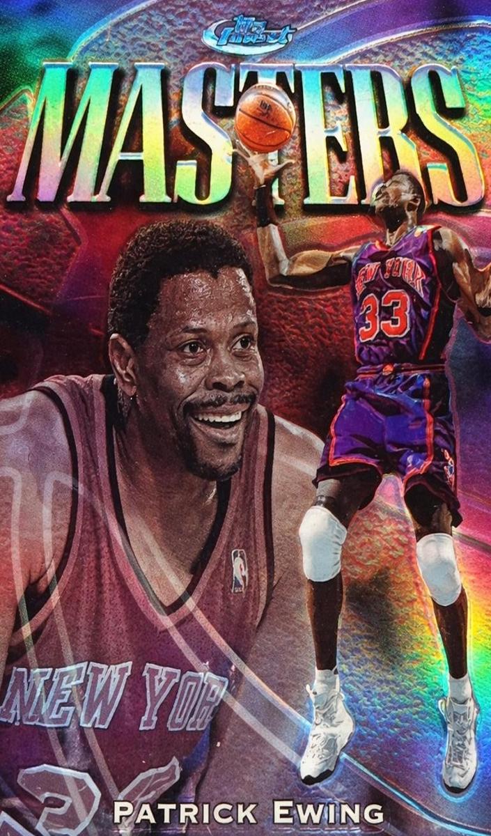 1997 Topps Finest Basketball Refractor Patrick Ewing #124 PSA 9
