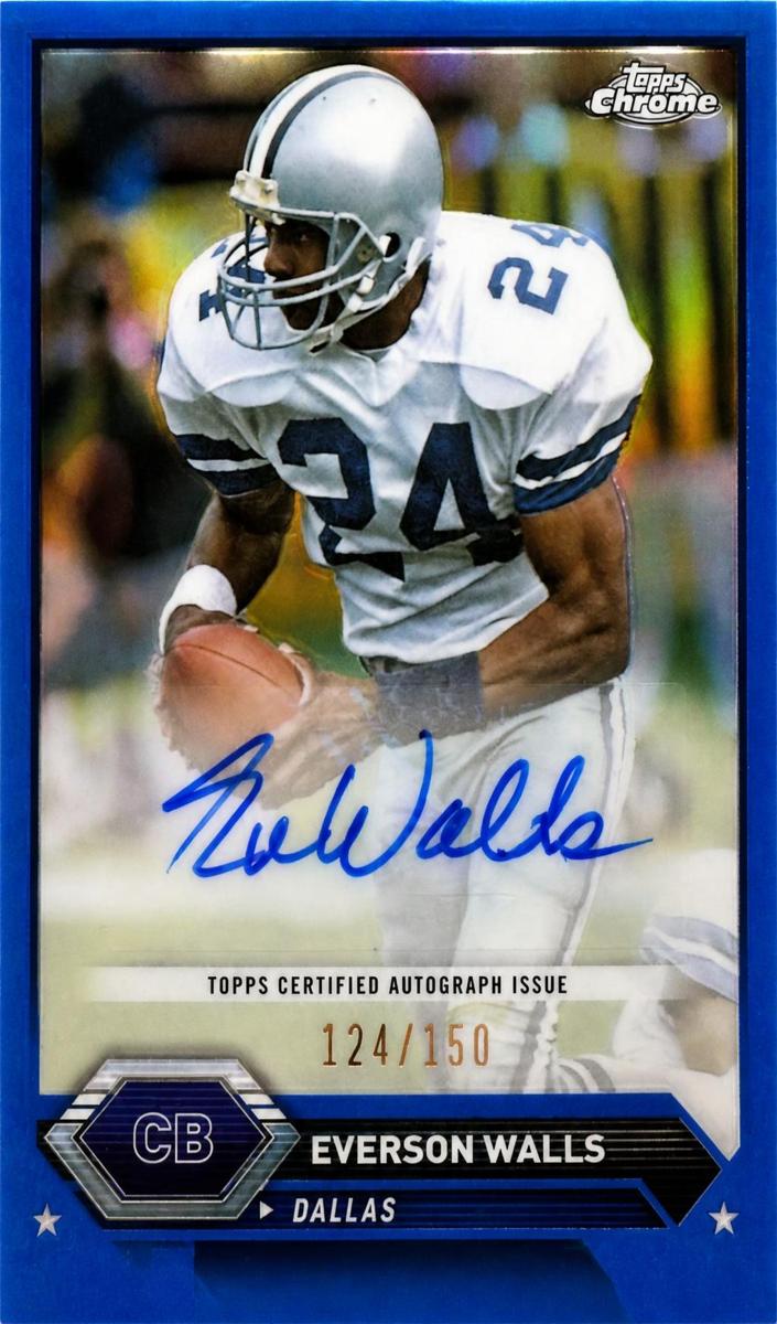 2023 Topps Composite Football Blue Refractor Everson Walls #TCA-EW