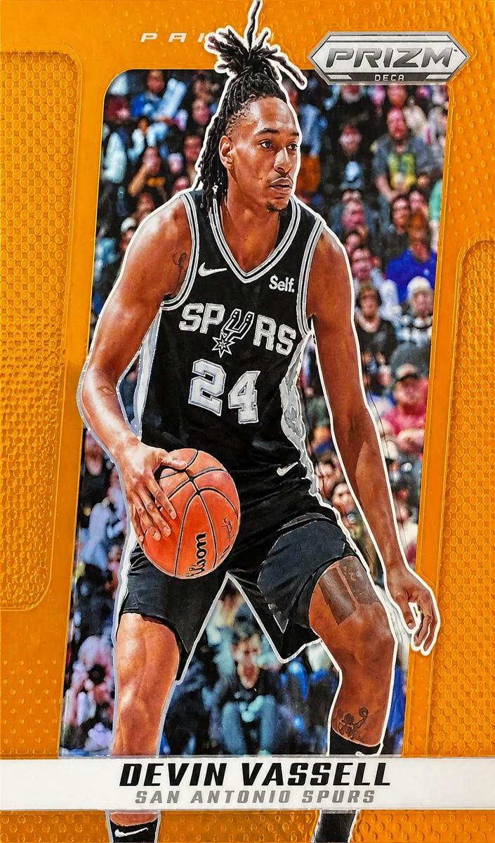 2024 Panini Prizm Deca Basketball Orange Devin Vassell #40