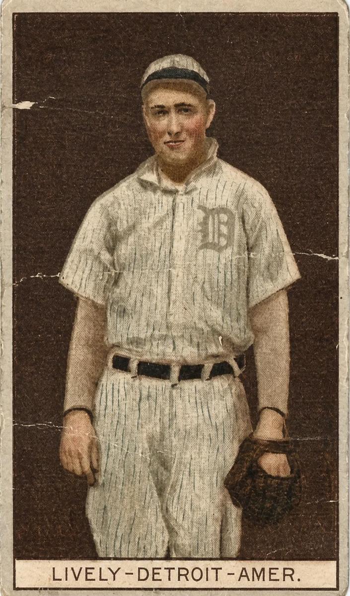 1912 American Tobacco Company Brown Background T207 Baseball Jack Lively #NNO SGC 2