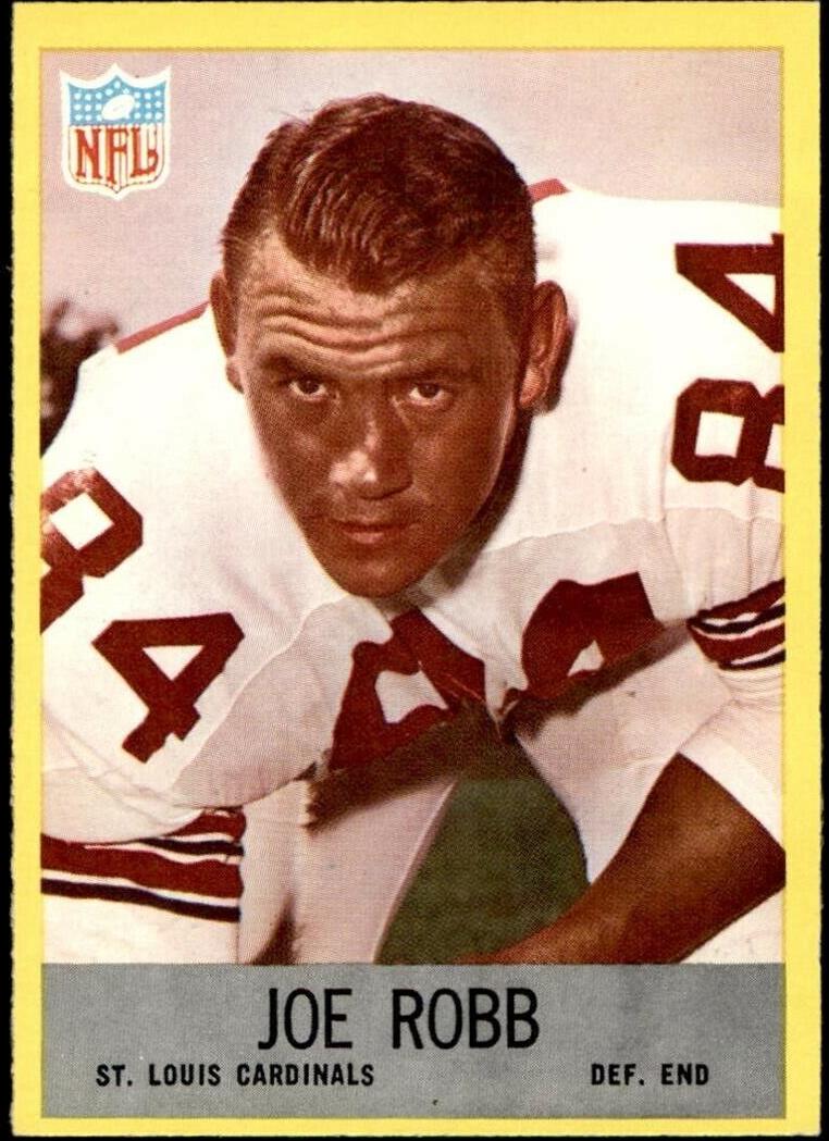 1967 Philadelphia Football Joe Robb #162 PSA 7