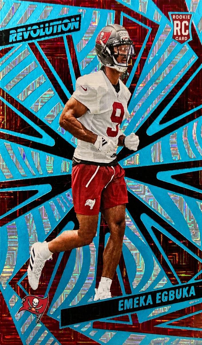 2025 Panini Revolution Football Teal Levels Emeka Egbuka #211