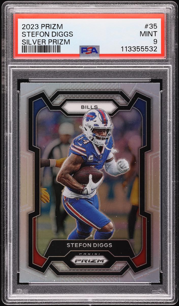 2023 Panini Prizm Football Silver Stefon Diggs #35 PSA 8