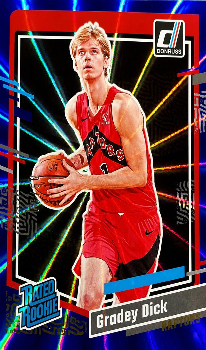 2023 Panini Donruss Basketball Holo Blue Laser Gradey Dick #247 PSA 10