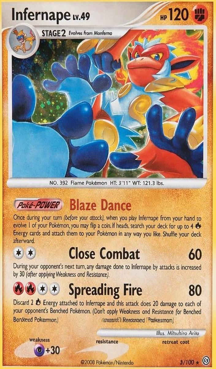 2008 Pokemon Diamond & Pearl Stormfront Infernape #3