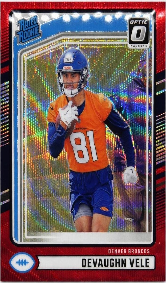 2024 Panini Donruss Football Red Wave Devaughn Vele #395