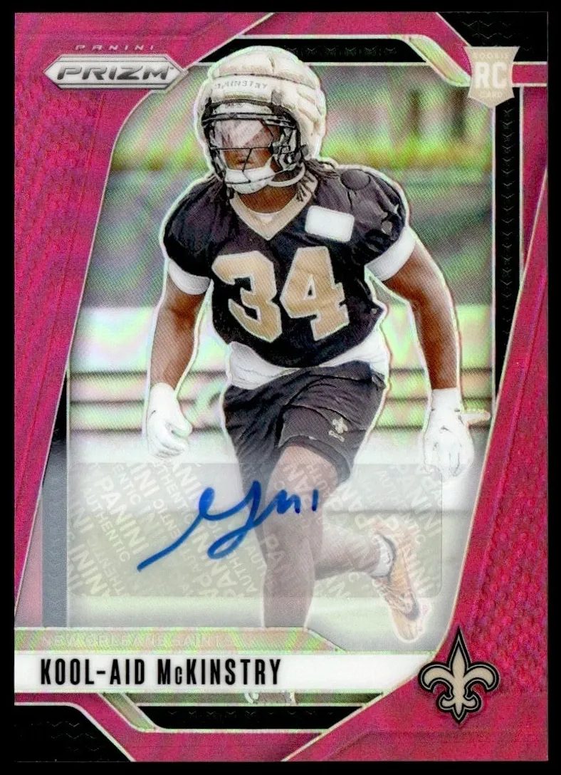 2024 Panini Prizm Football Pink Kool-Aid McKinstry #363 PSA 10