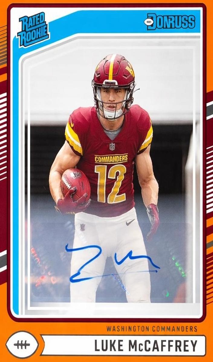 2024 Panini Donruss Football Orange Luke McCaffrey #302