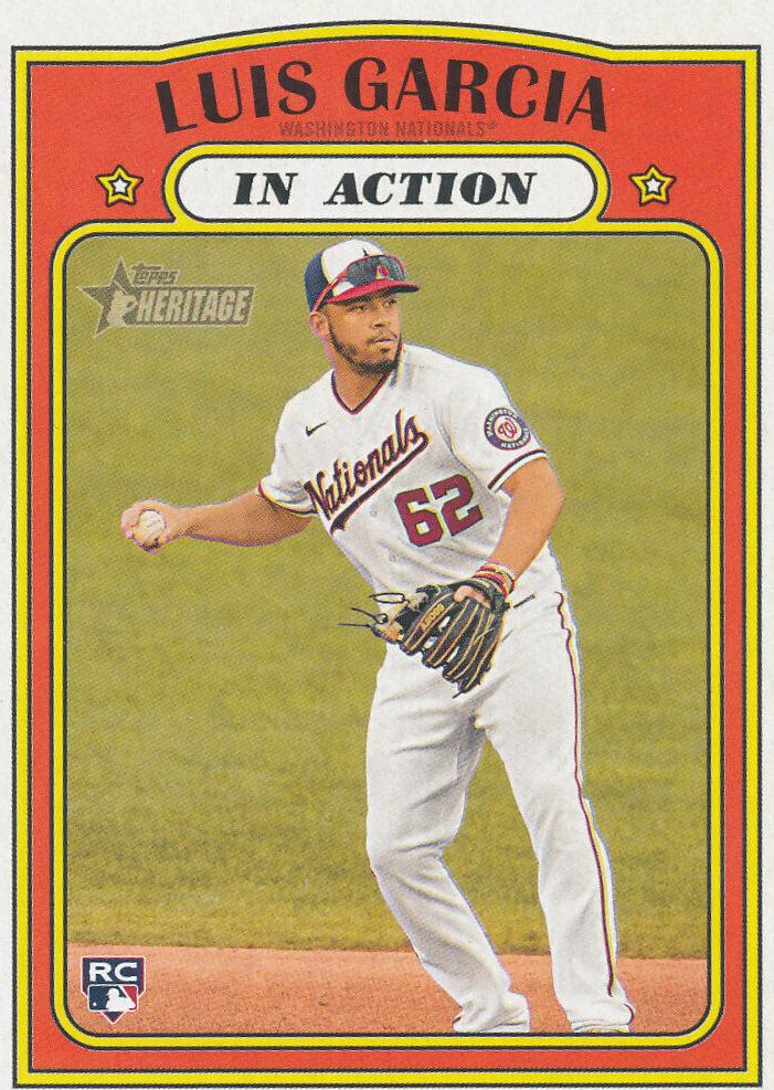2021 Topps Heritage Baseball Luis Garcia #110