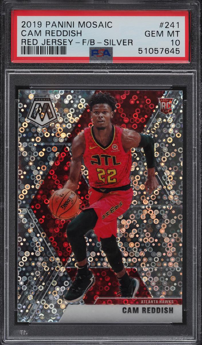 2019 Panini Mosaic Basketball Fast Break SIlver Cam Reddish #241 PSA 10