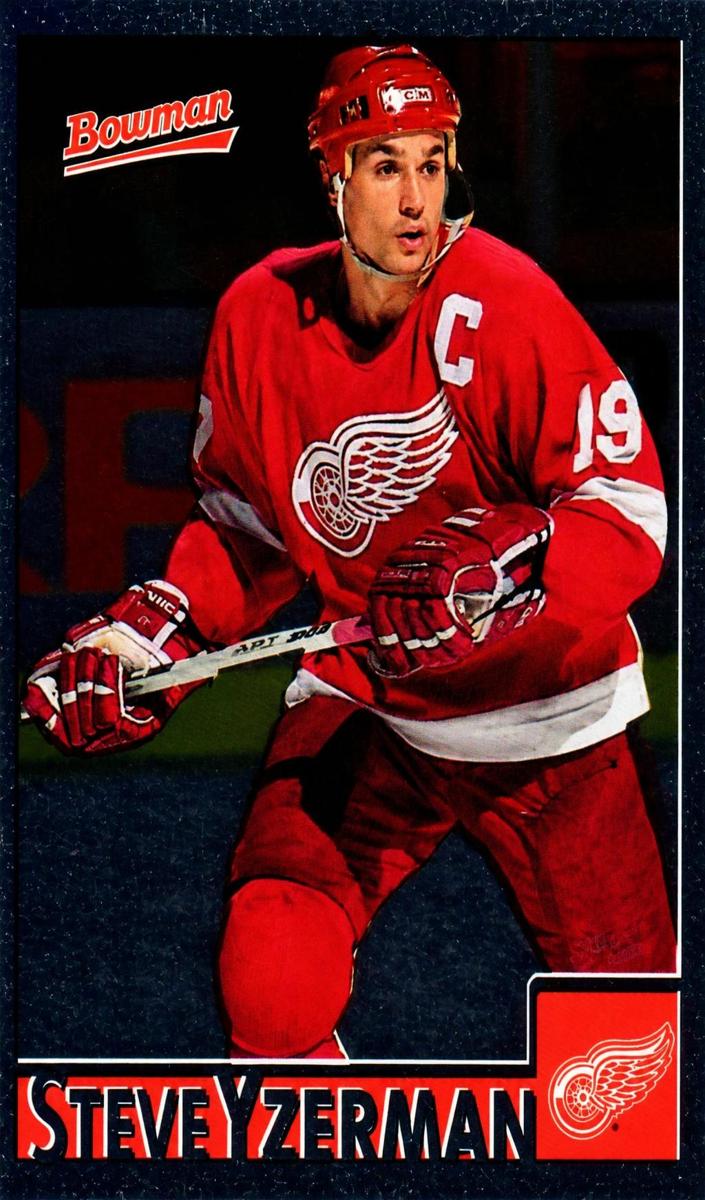 1995 Bowman Hockey Foil Steve Yzerman #21