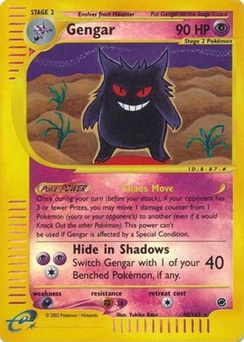 2002 Pokemon Expedition Base Set Reverse Foil Gengar #48