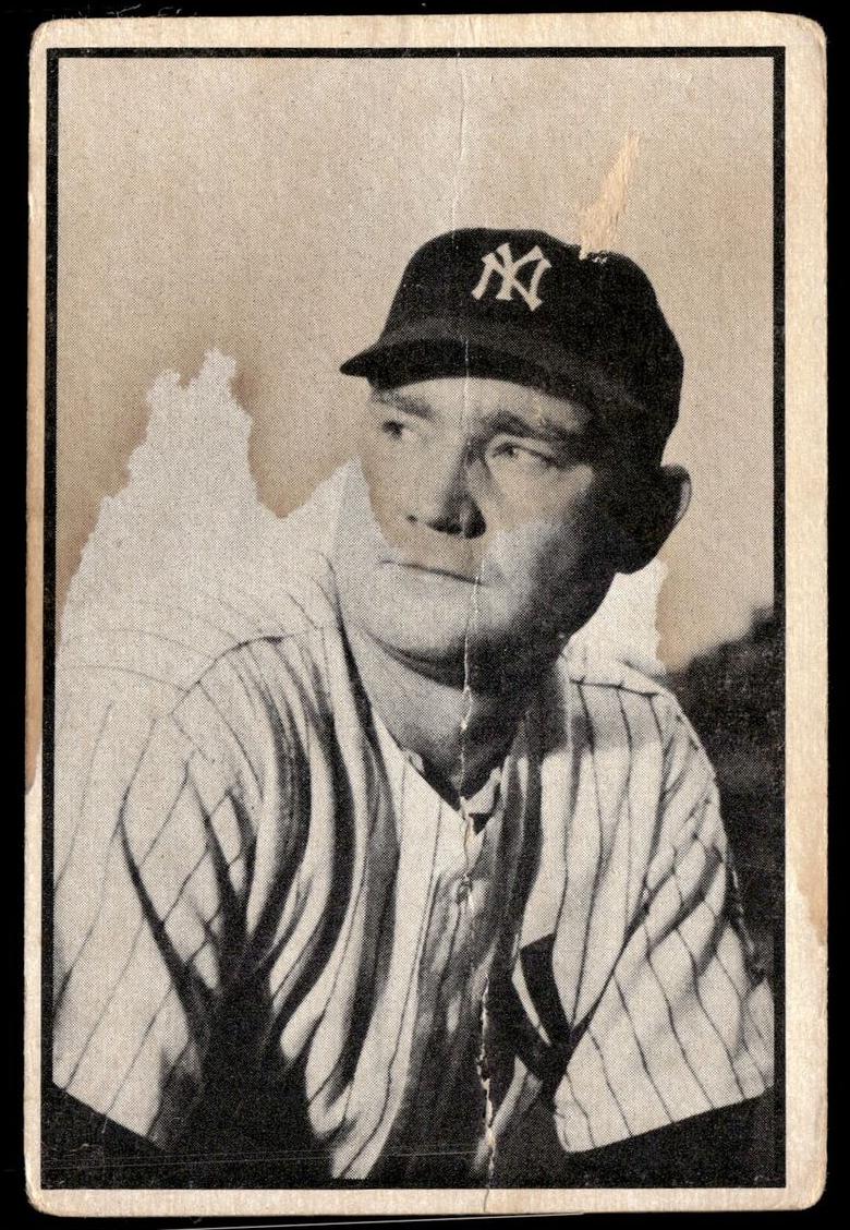 1953 Bowman Black and White Baseball Johnny Mize #15