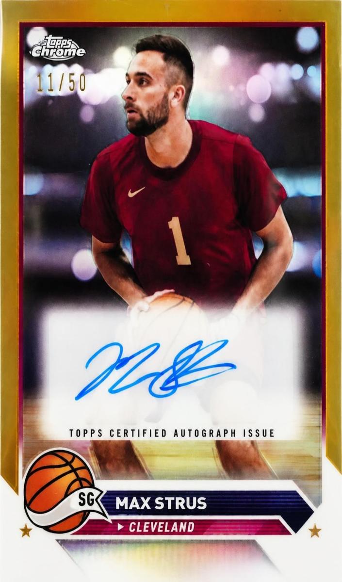 2023 Topps Chrome Basketball Gold Refractor Max Strus #CG-MS