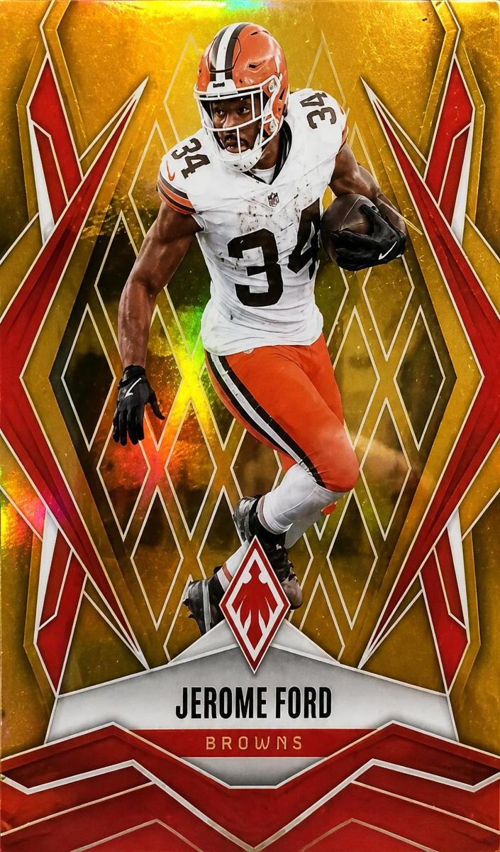 2025 Panini Phoenix Football Gold Pandora Jerome Ford #3