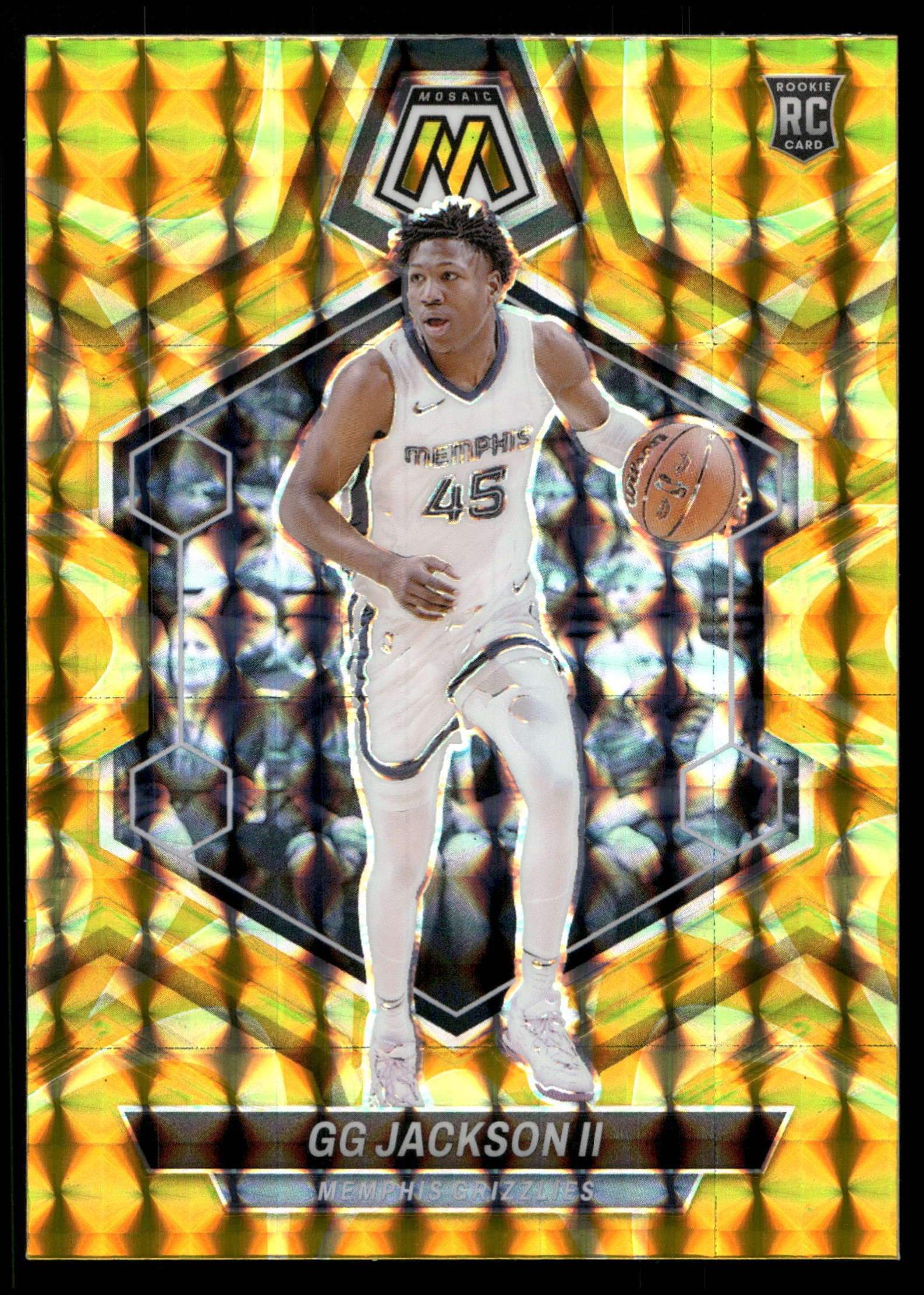 2023 Panini Mosaic Basketball Reactive Yellow GG Jackson #228 PSA 9