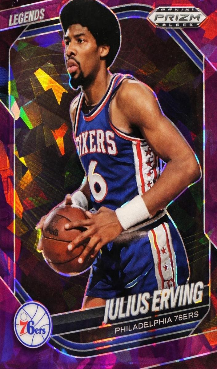 2024 Panini Prizm Black Basketball Purple Julius Erving #263
