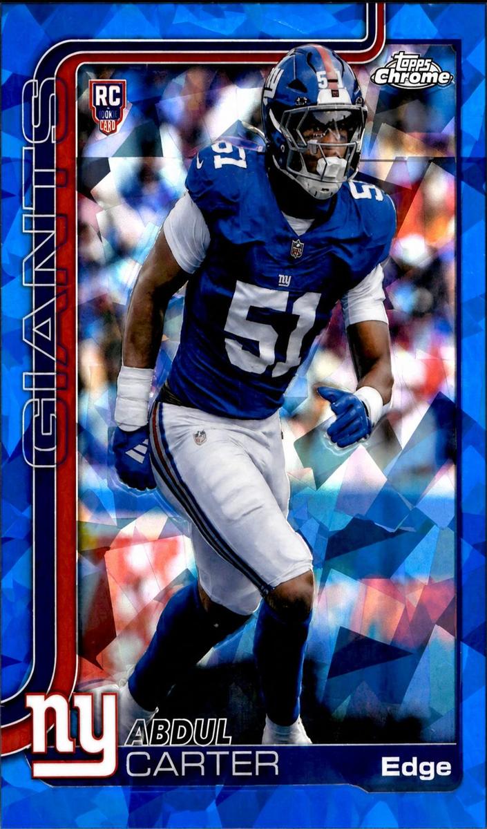 2025 Topps Chrome Sapphire Football Abdul Carter #350 RAW Ungraded