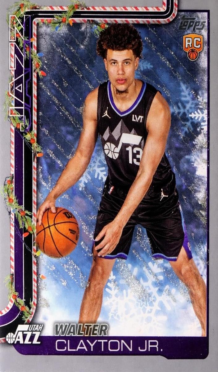 2025 Topps Holiday Basketball Glitter Holiday Walter Clayton Jr. #H178