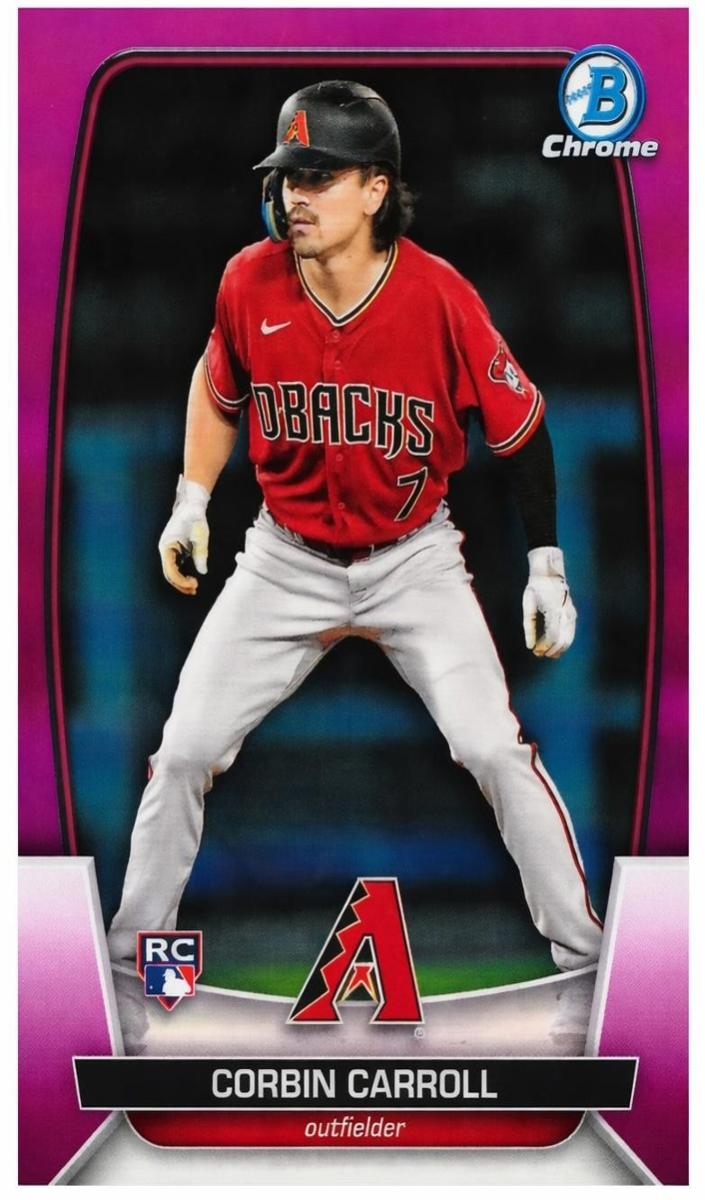2023 Bowman Chrome Baseball Fuchsia Corbin Carroll #5 PSA 10