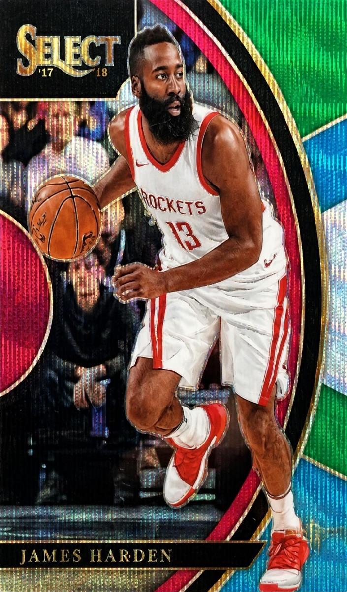 2017 Panini Select Basketball Tri Color James Harden #63