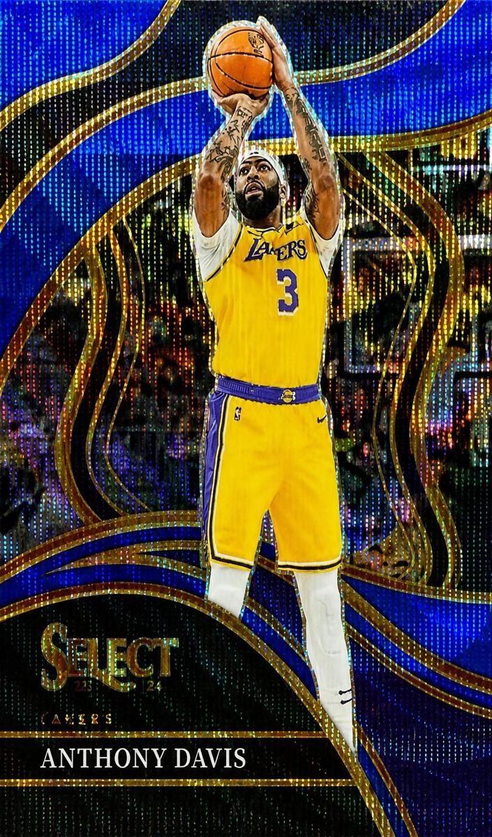 2023 Panini Select Basketball Blue Wave Anthony Davis #220