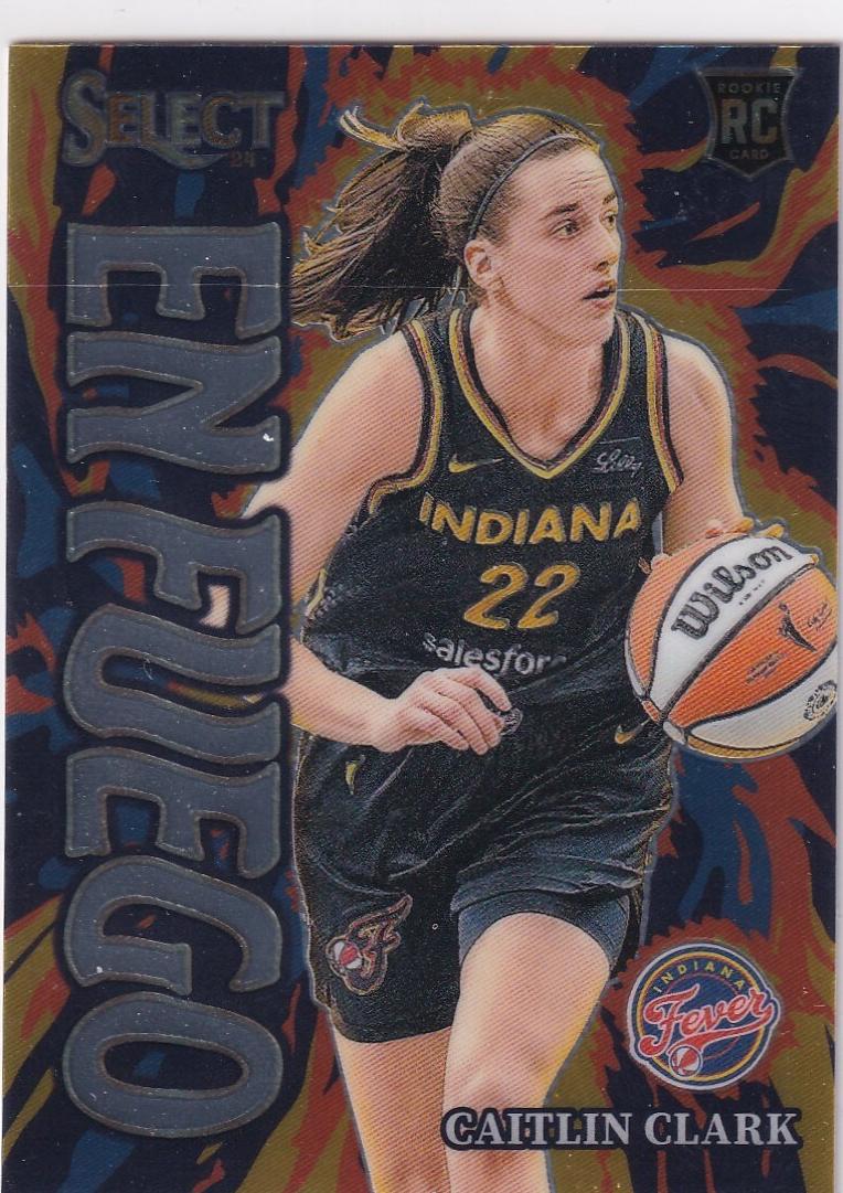2024 Panini Select WNBA Basketball White Disco Caitlin Clark #14 PSA 9