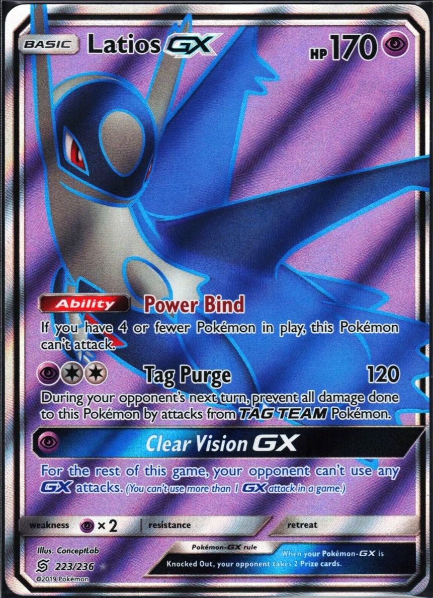 2019 Pokemon Sun & Moon Unified Minds Latios #223 PSA 9