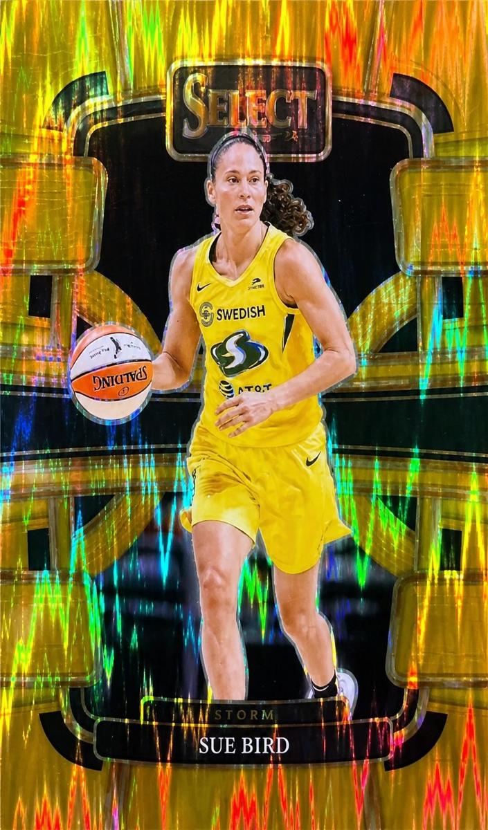 2024 Panini Select WNBA Basketball Gold Flash Sue Bird #30 PSA 10