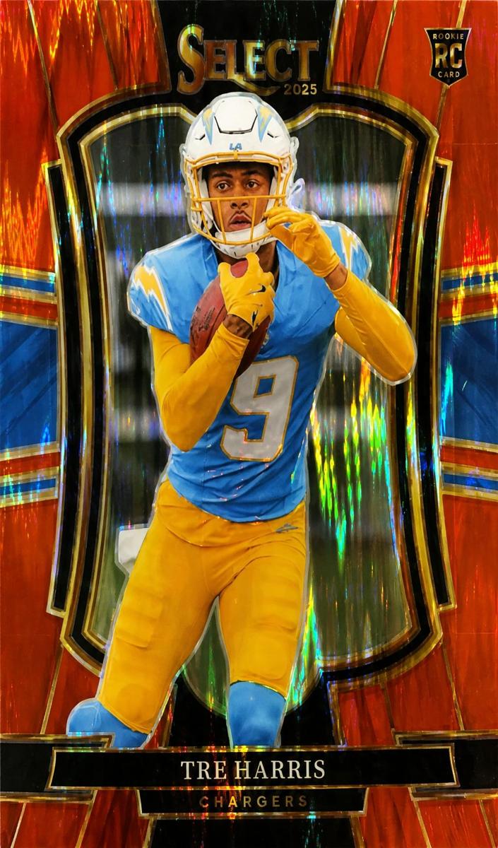 2025 Panini Select Football Red Shock Tre Harris #101