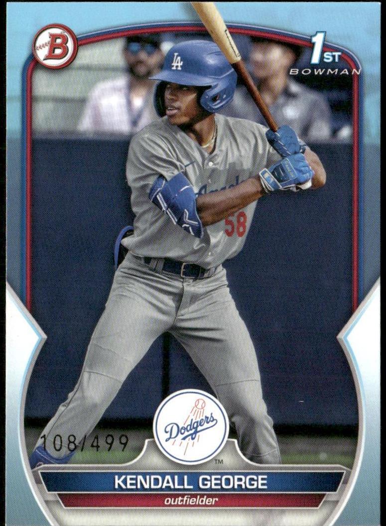 2023 Bowman Draft Baseball Sky Blue Kendall George #BD-190