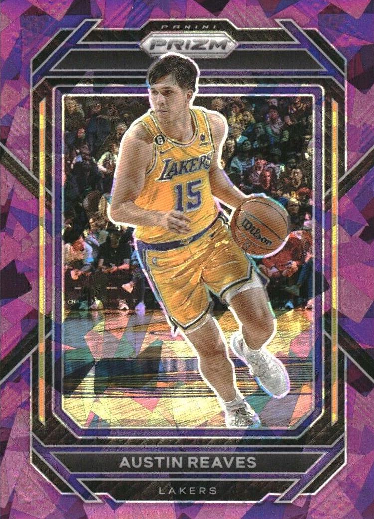 2022 Panini Prizm Basketball Purple Ice Austin Reaves #123 PSA 9