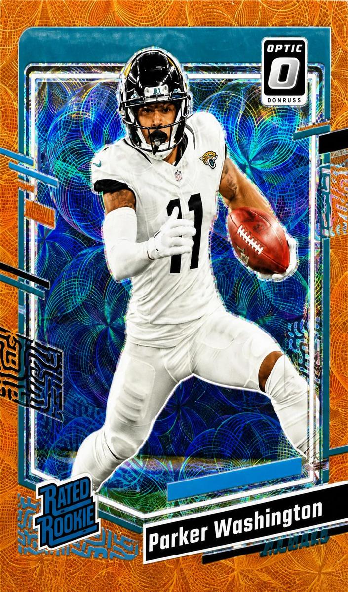2023 Donruss Optic Football Orange Scope Parker Washington #254