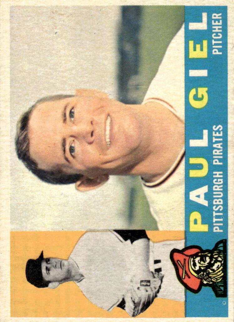 1960 Topps Baseball Paul Giel #526 PSA 7