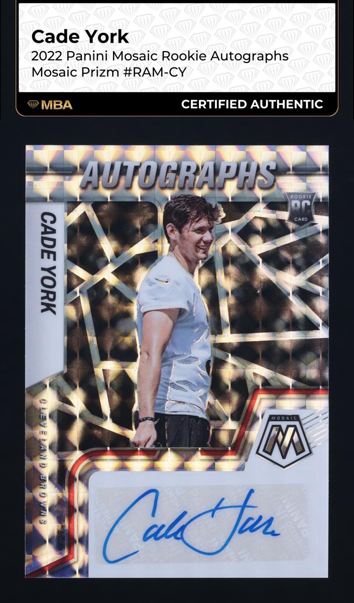 2022 Panini Mosaic Football Cade York #RAM-CY