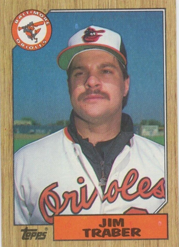 1987 Topps Baseball Jim Traber #484