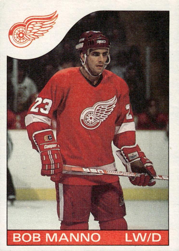 1985 Topps Hockey Bob Manno #134 PSA 8