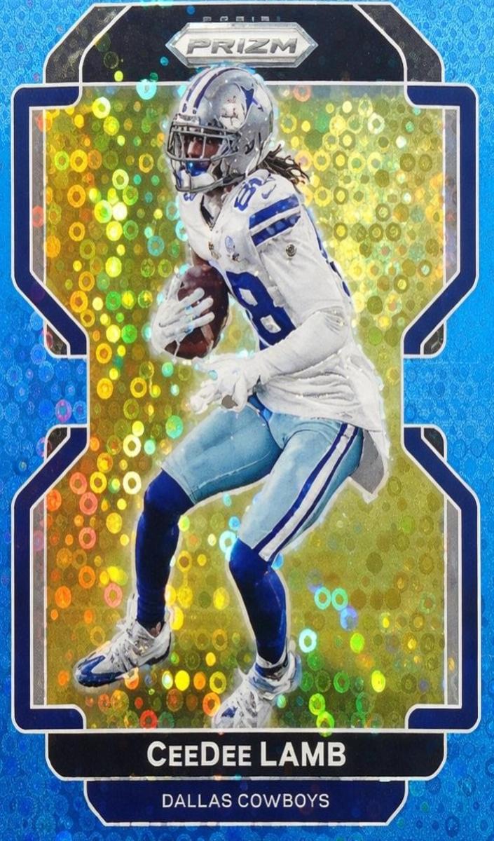 2021 Panini Prizm Football No Huddle Blue CeeDee Lamb #239