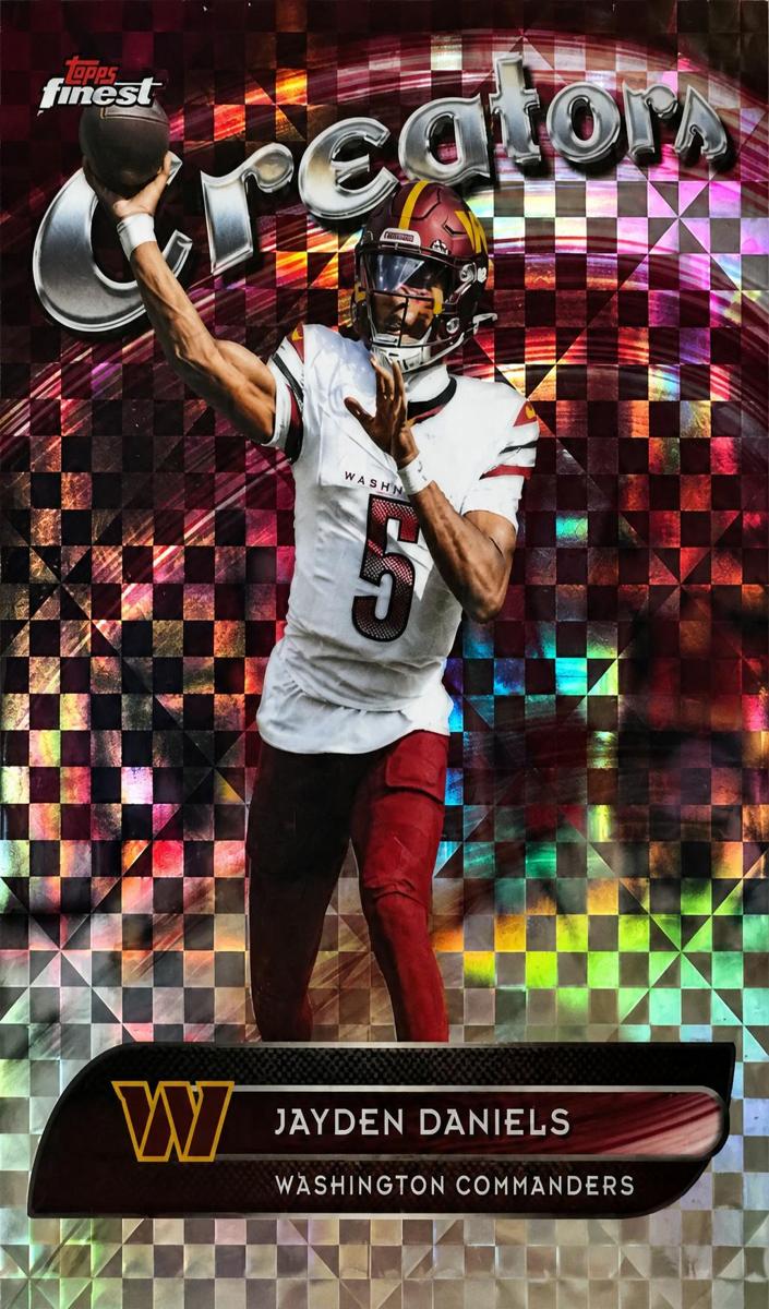 2025 Topps Finest Football X-Fractor Jayden Daniels #CR-30