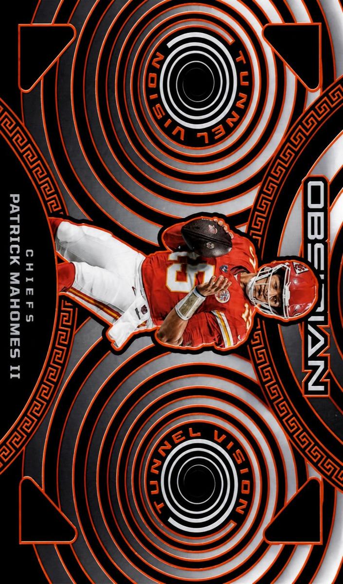 2023 Panini Obsidian Football Electric Etch Orange Patrick Mahomes II #16