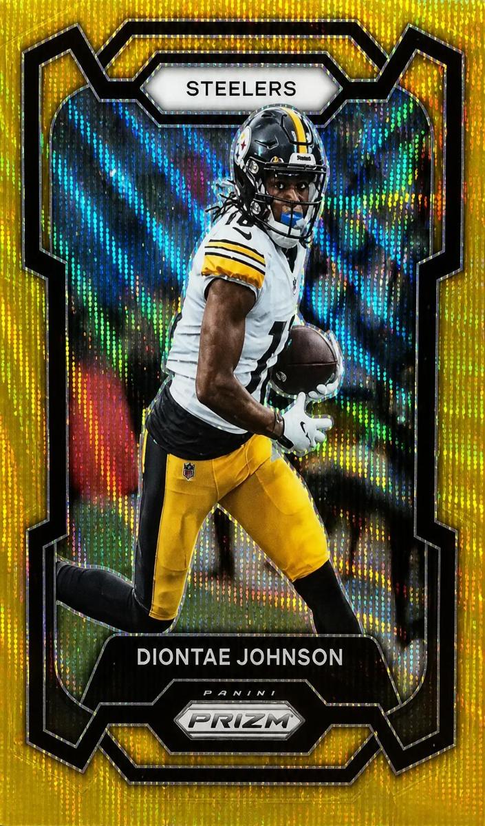 2023 Panini Prizm Football Gold Wave Diontae Johnson #247