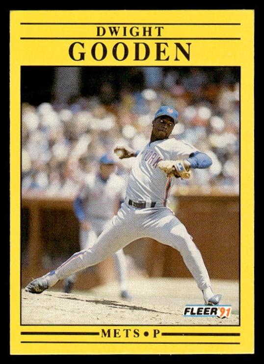 1991 Fleer Baseball Dwight Gooden #148 PSA 9