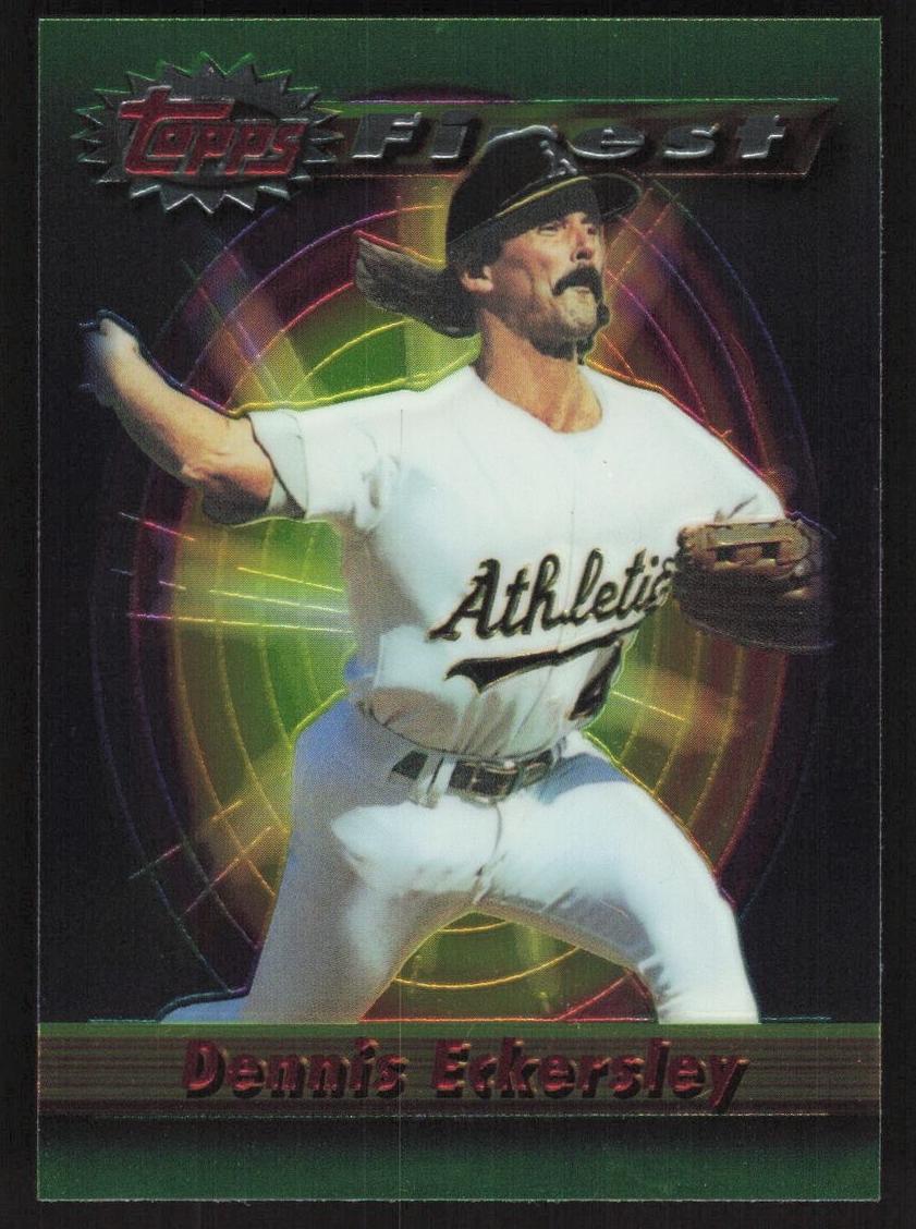 1994 Topps Finest Baseball Dennis Eckersley #206 PSA 7.5