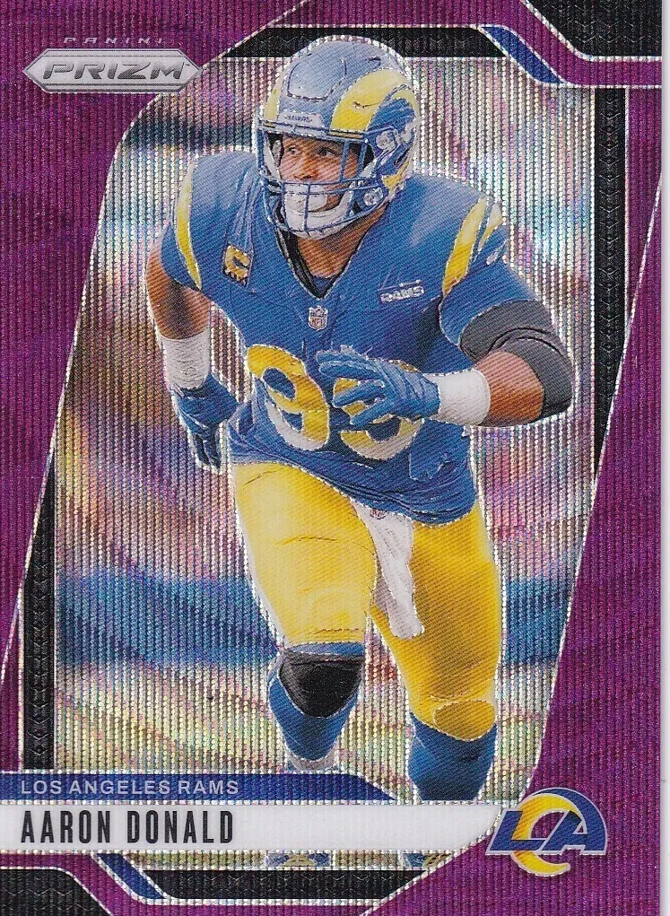 2024 Panini Prizm Football Purple Wave Aaron Donald #172