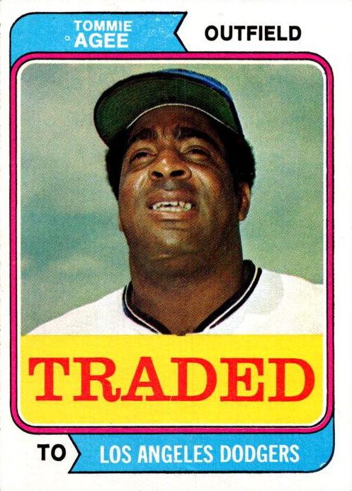 1974 Topps Baseball Tommie Agee #630 PSA 8